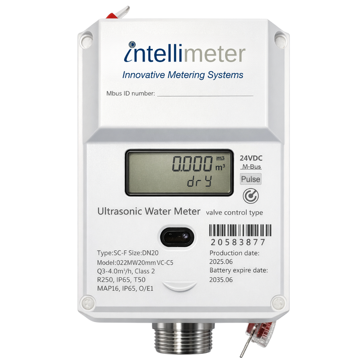 Valve-Controlled Ultrasonic Water Meter