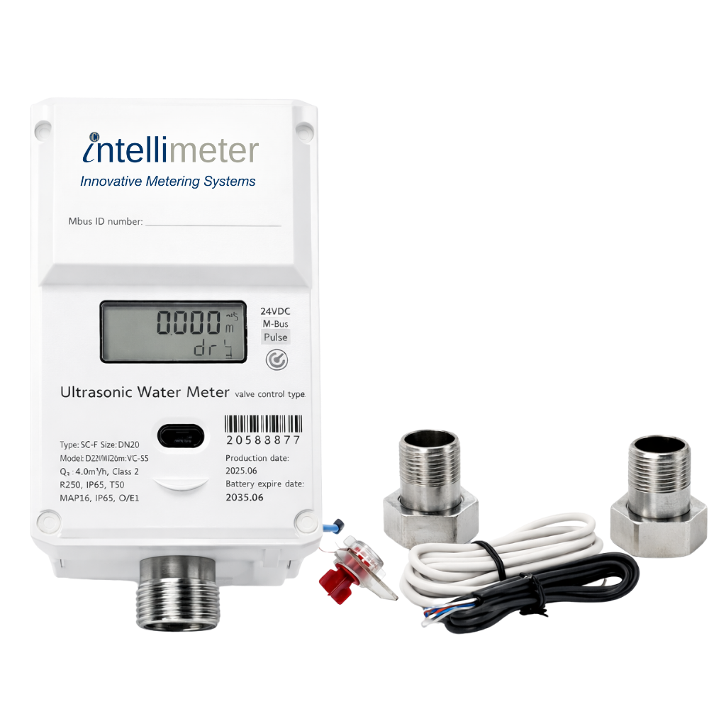 Valve-Controlled Ultrasonic Water Meter