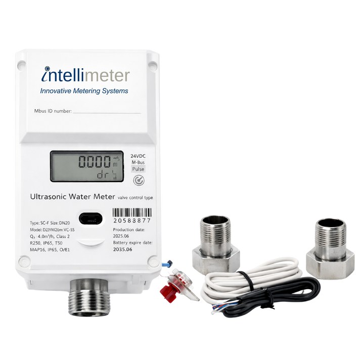 Valve-Controlled Ultrasonic Water Meter